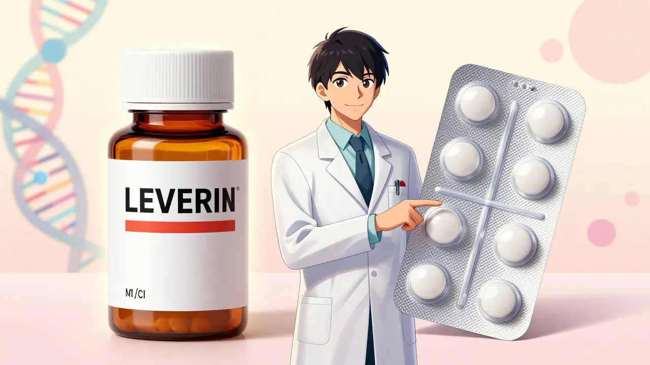 Anime pharmacist explaining benefits of generic vs brand name Levitra pills